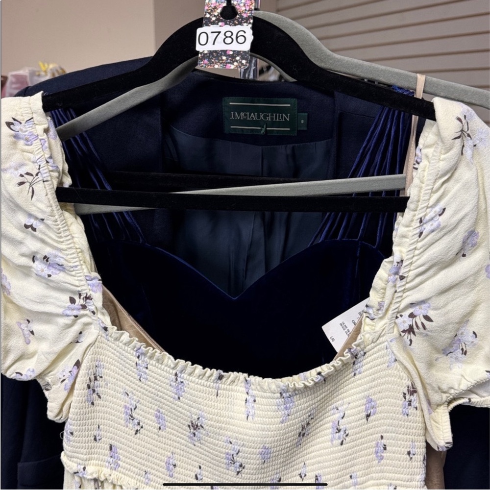 Cream Floral Women's Top